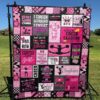 I Cheer So Hard I Sweat Glitter Pink Version Quilt Blanket Py68  Quilt